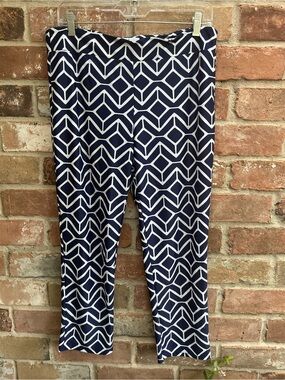 Jude Connally Navy Geometric Print woman’s leggings medium
